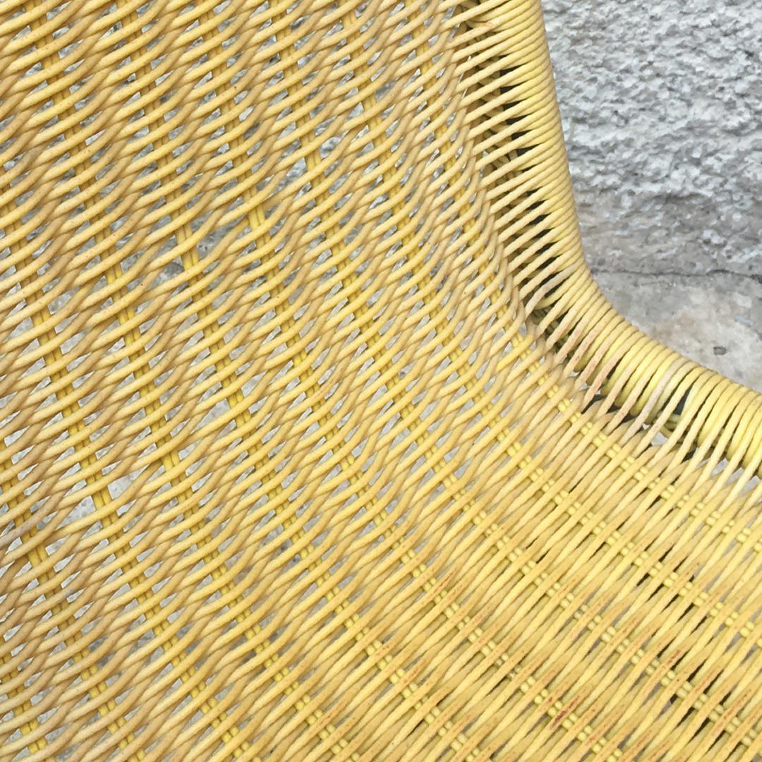 Mid-20th Century Italian Outdoor Yellow Scooby Chairs, 1960s