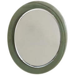 Specchio da parete ovale in vetro, attribuito a Max Ingrand per Fontana Arte, anni ’60
