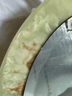 Italian Oval Onyx Mirror