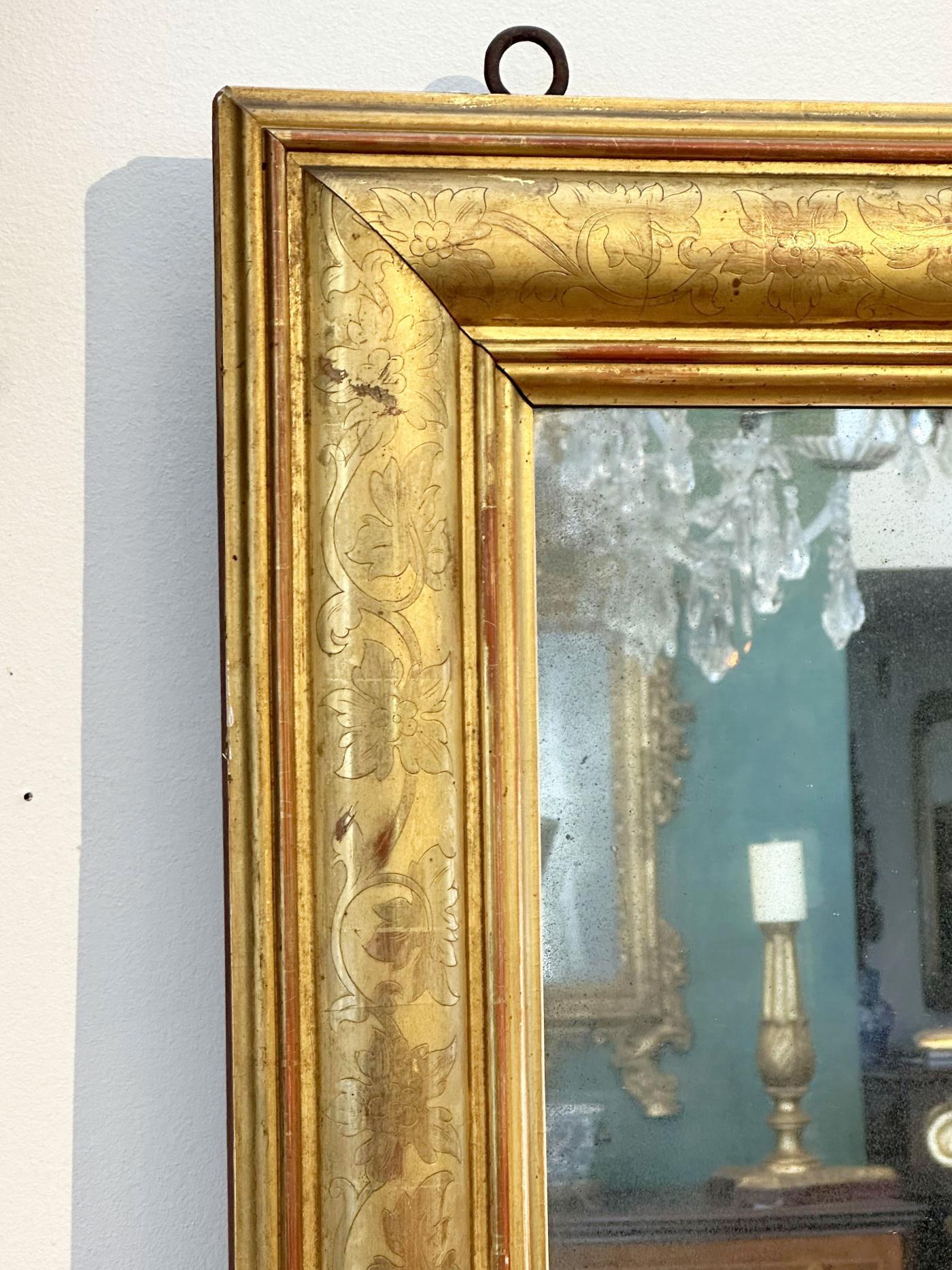 Italian overmantle mirror - Circa 1850 For Sale 3