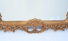 Italian Overmantle Mirror Gilt Rococo Frame Mantle