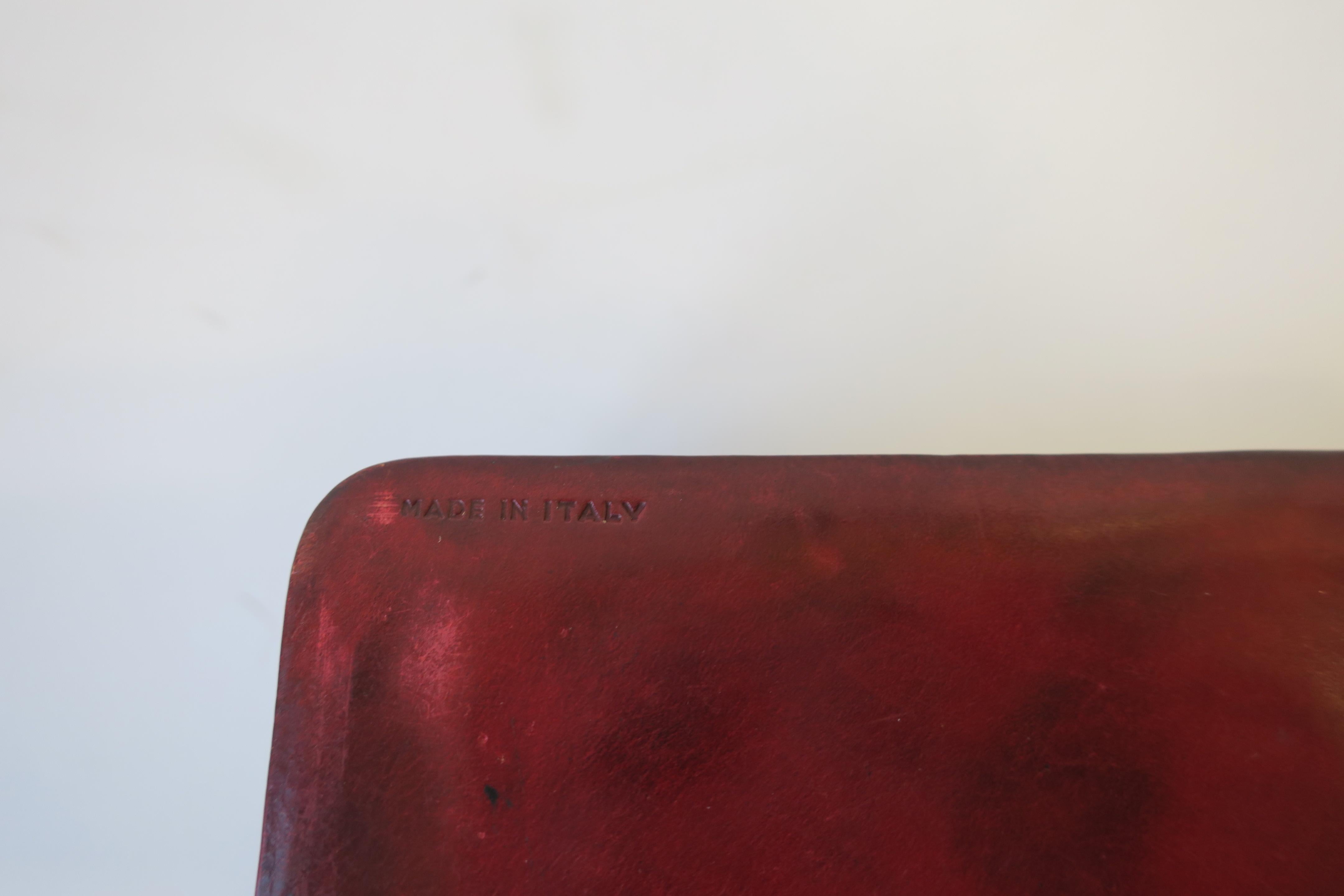 Italian Ox Blood Vintage Leather Box 5