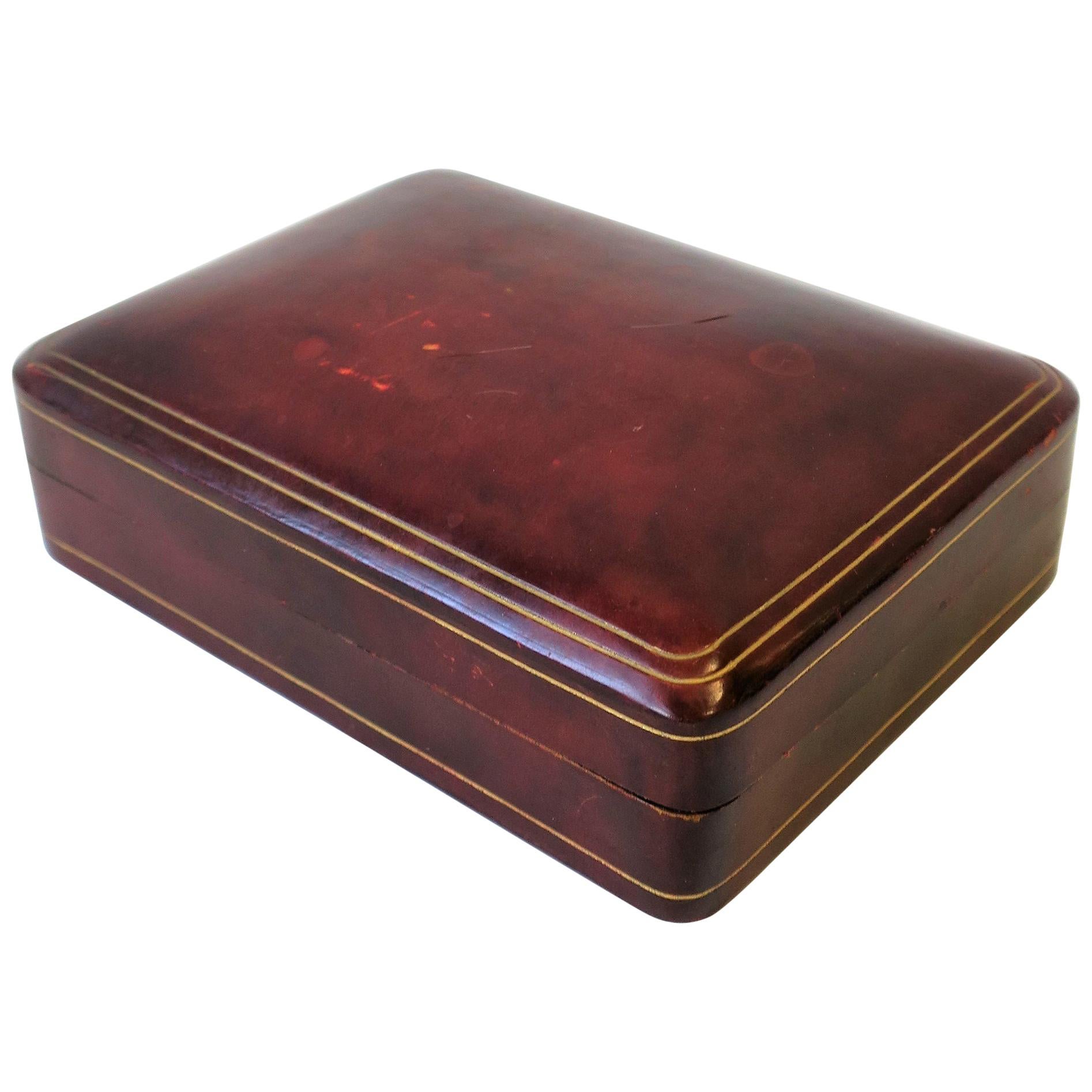 Italian Ox Blood Vintage Leather Box