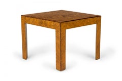 Italian Oyster Burl Square End / Side Table
