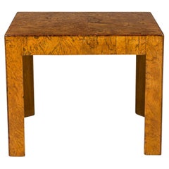 Italian Oyster Burl Square End / Side Table