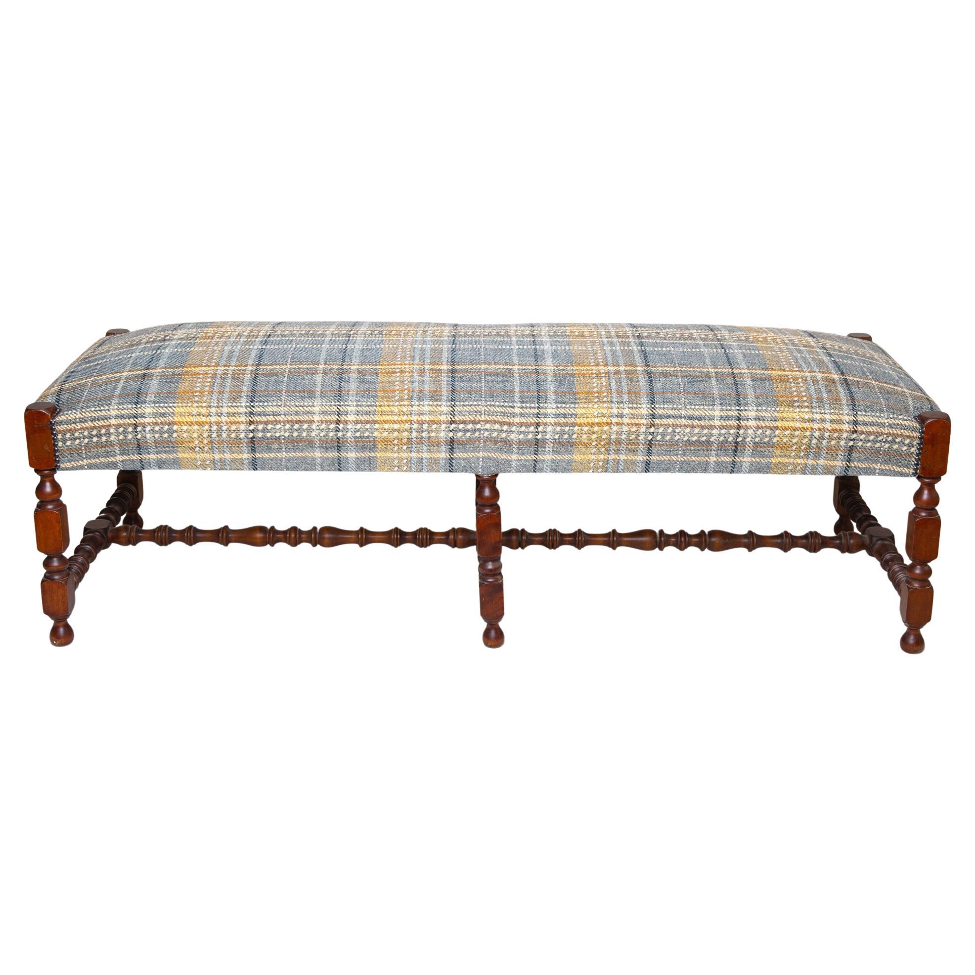 Italian Padded Old Bench For Sale