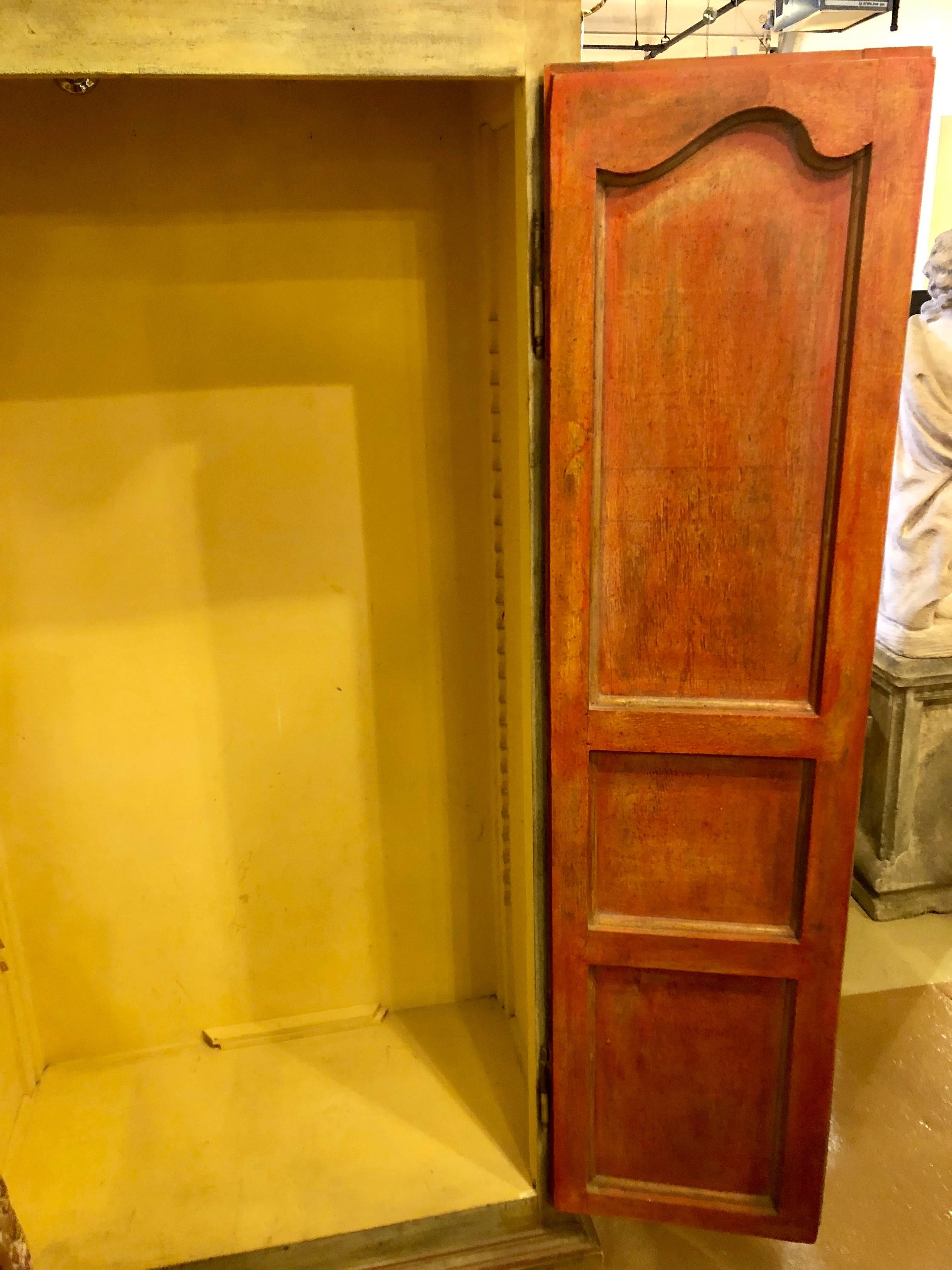 Italian Paint Decorated Cabinet or Wardrobe 6