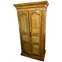 Italian Paint Decorated Cabinet or Wardrobe