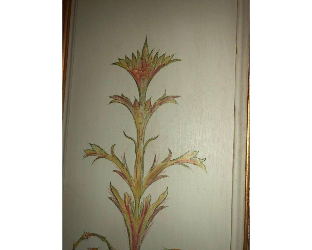 Italian Paint Decorated & Parcel-Gilt Monumental Screen or Room Divider 2
