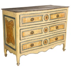 Italian Painted 3-Drawer Commode