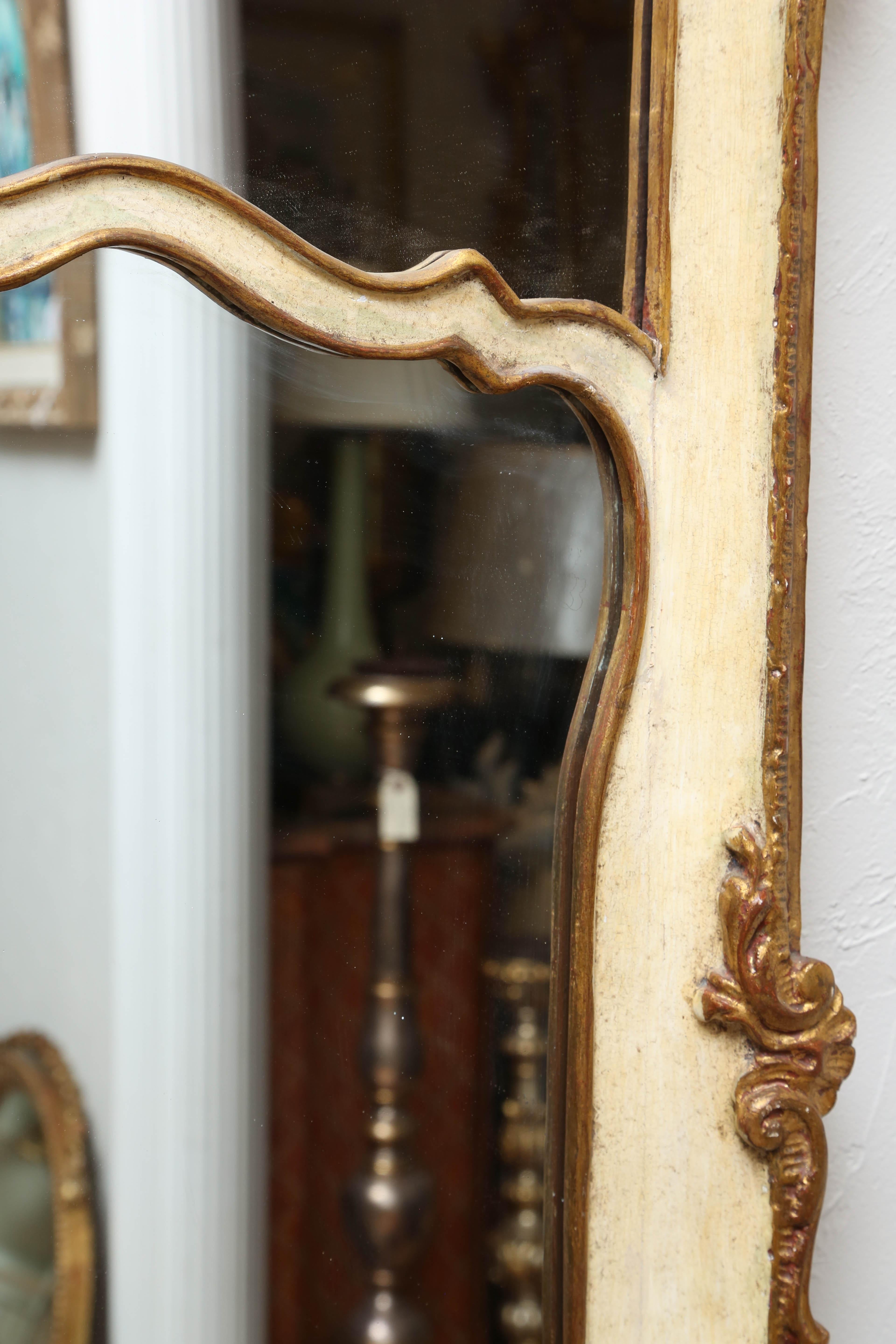 20th Century Italian Painted and Gilded Mirror by Palladio