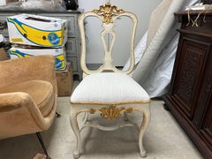 19th Century Italian Painted And Gilt Chair