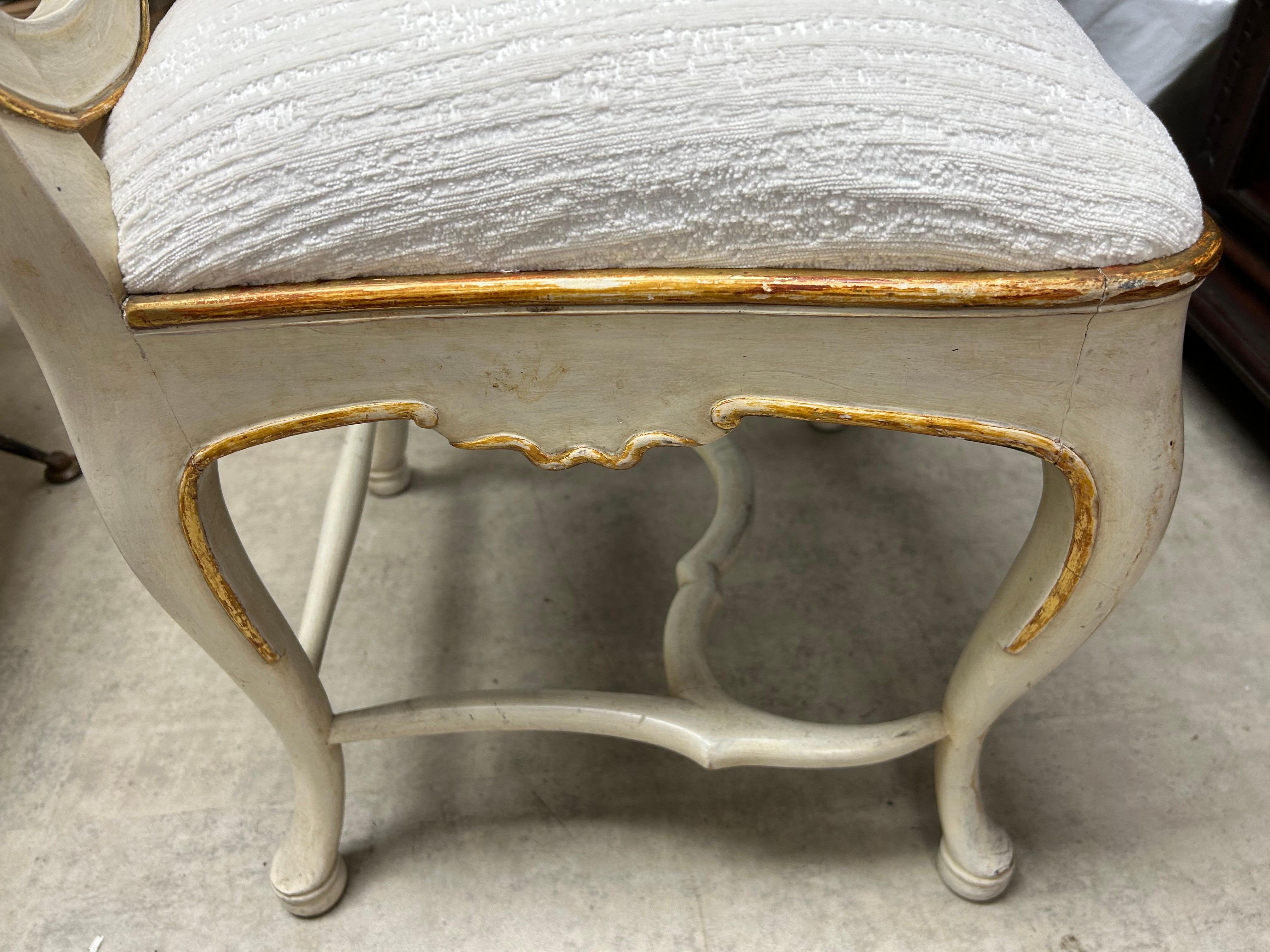 Italian Painted And Gilt Chair For Sale 1