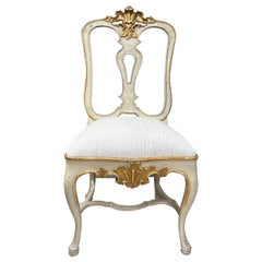 Silla Italiana Pintada y Dorada