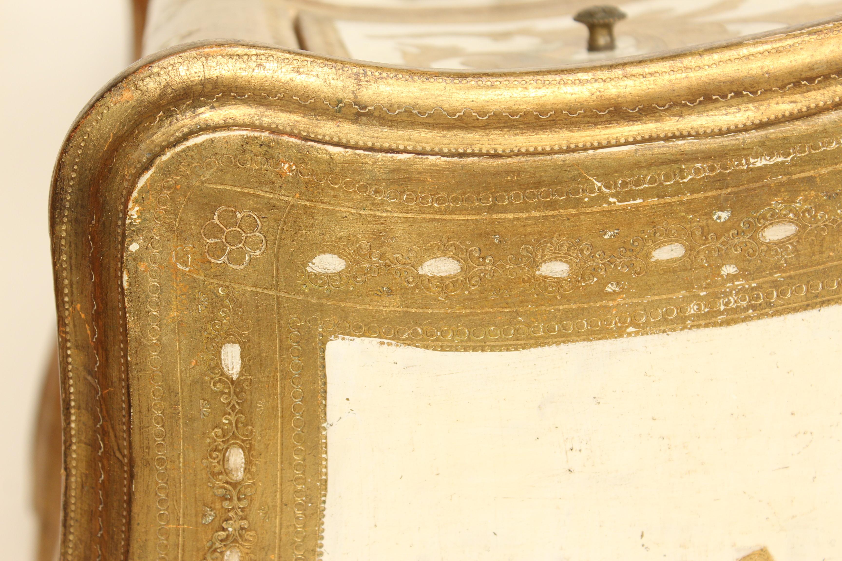 Italian Painted and Gilt Decorated Louis XV Style Dresser / Chest 6