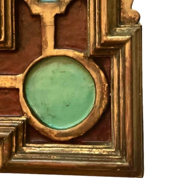 Italian Painted and Gilt Mirror In Good Condition In New York, NY