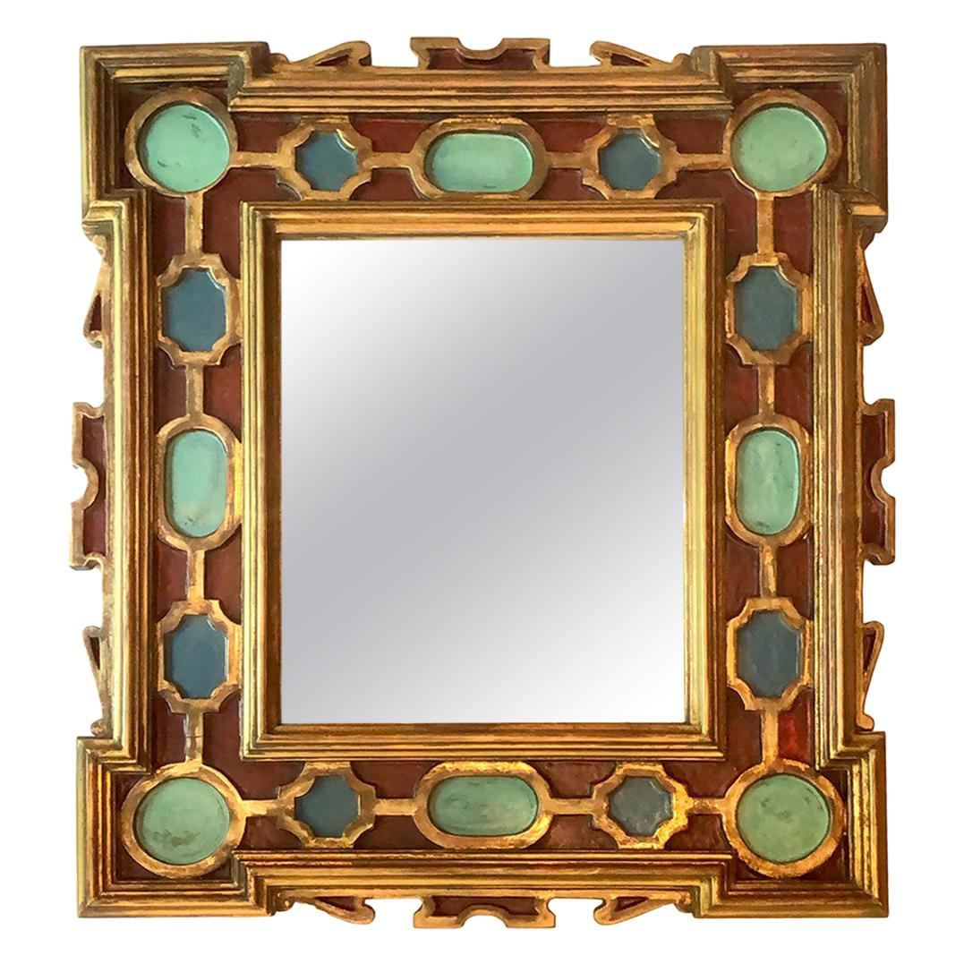 Italian Painted and Gilt Mirror