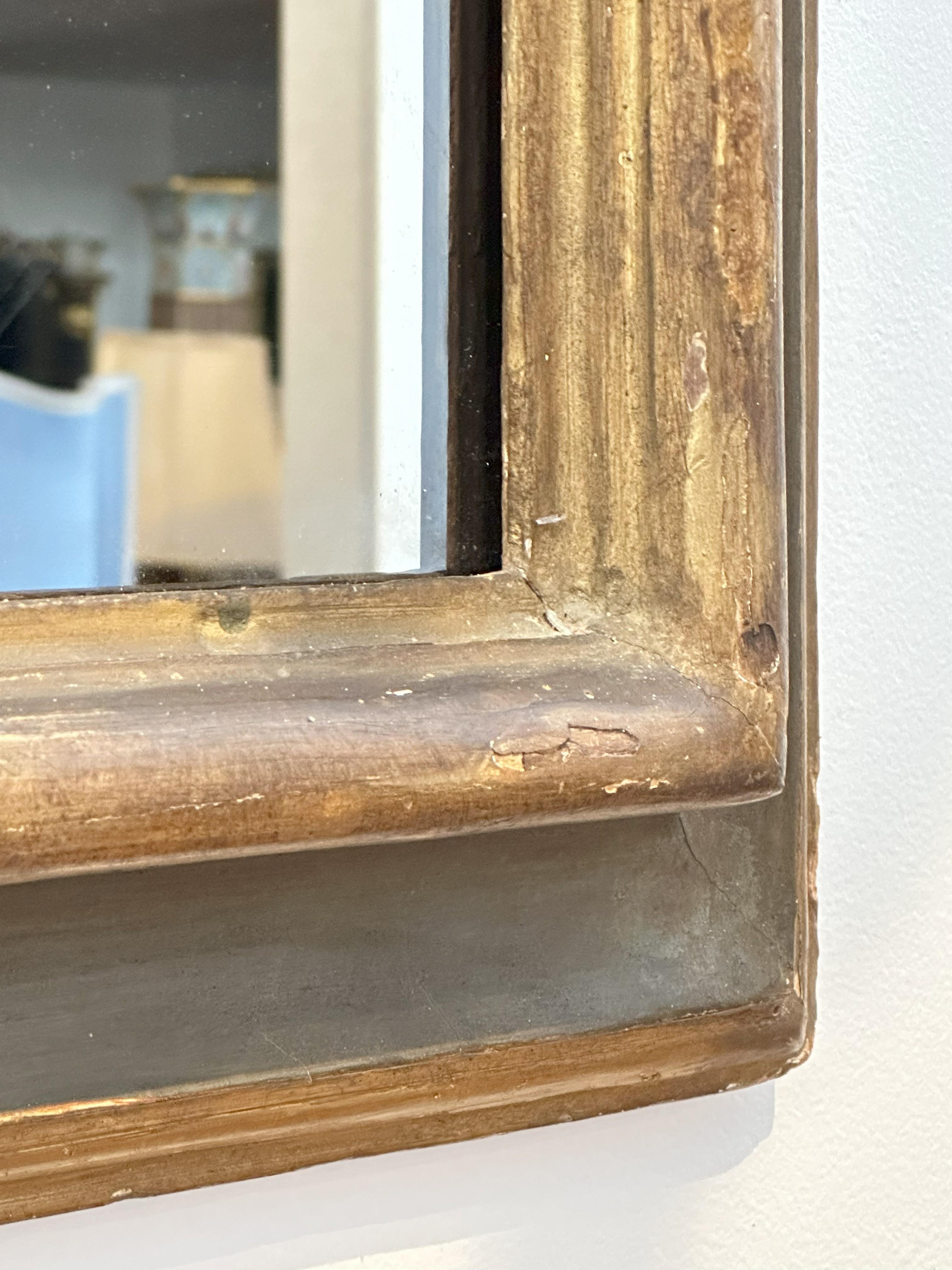 Intagliato Specchio italiano dipinto e in legno dorato - CIRCA 1700 in vendita