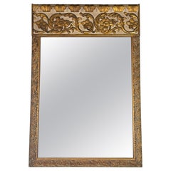 Italian Painted and Parcel-Gilt Mirror, 19th Century