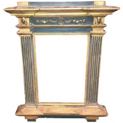 Italian Painted and Parcel-Gilt Mirror Frame