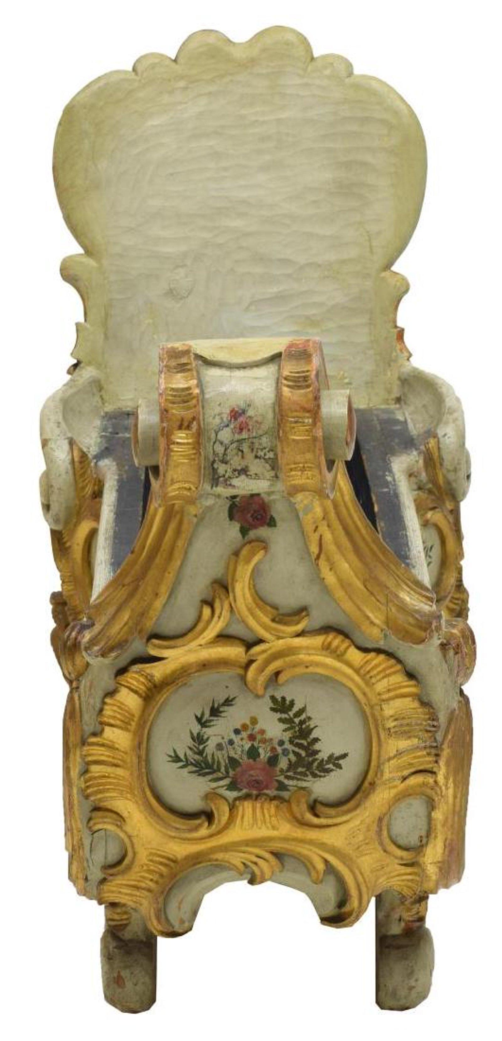 Italian Painted and Parcel-Gilt Planter, 19th Century In Good Condition For Sale In Cypress, CA