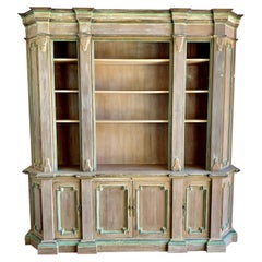 Italian Painted Bookcase, C. 1900