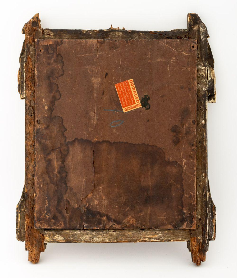 Italian Painted Carved Wood Mirror, 18th C. For Sale 1
