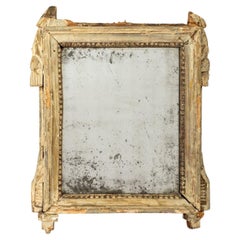 Italian Painted Carved Wood Mirror, 18th C.