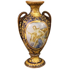 Italian Painted Ceramic Cup, 20th Century