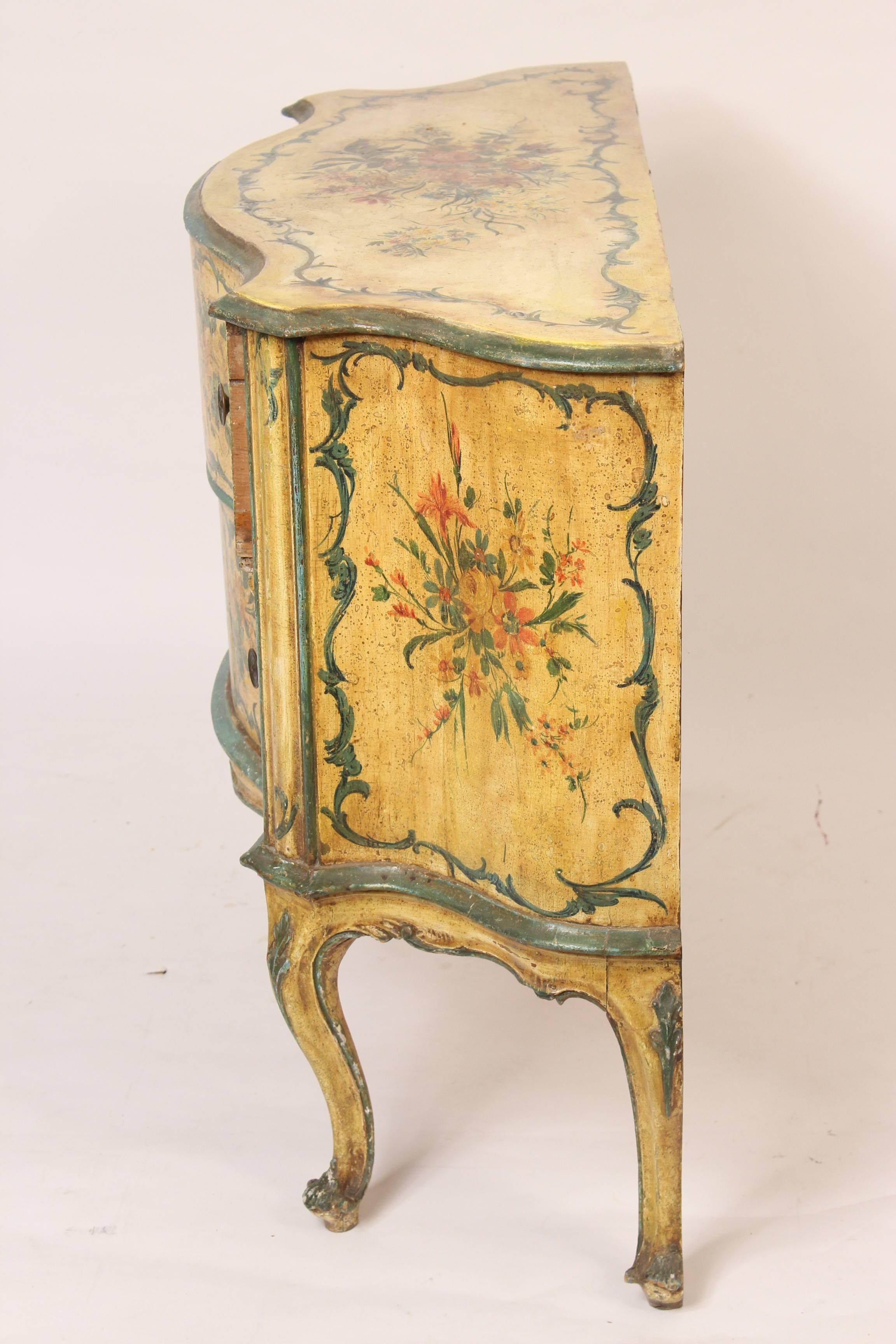 Louis XV Italian Painted Chest of Drawers