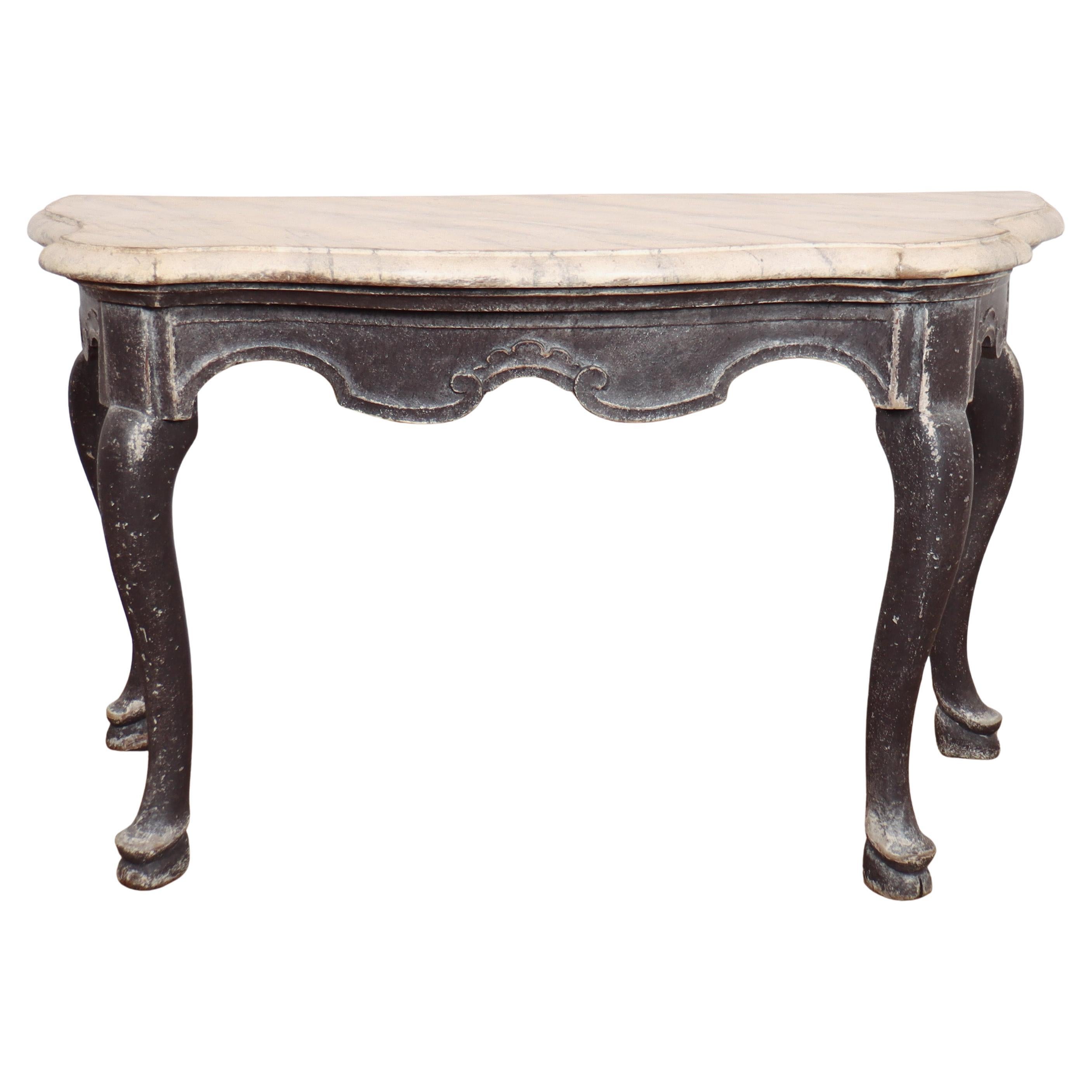 Italian Painted Console Table