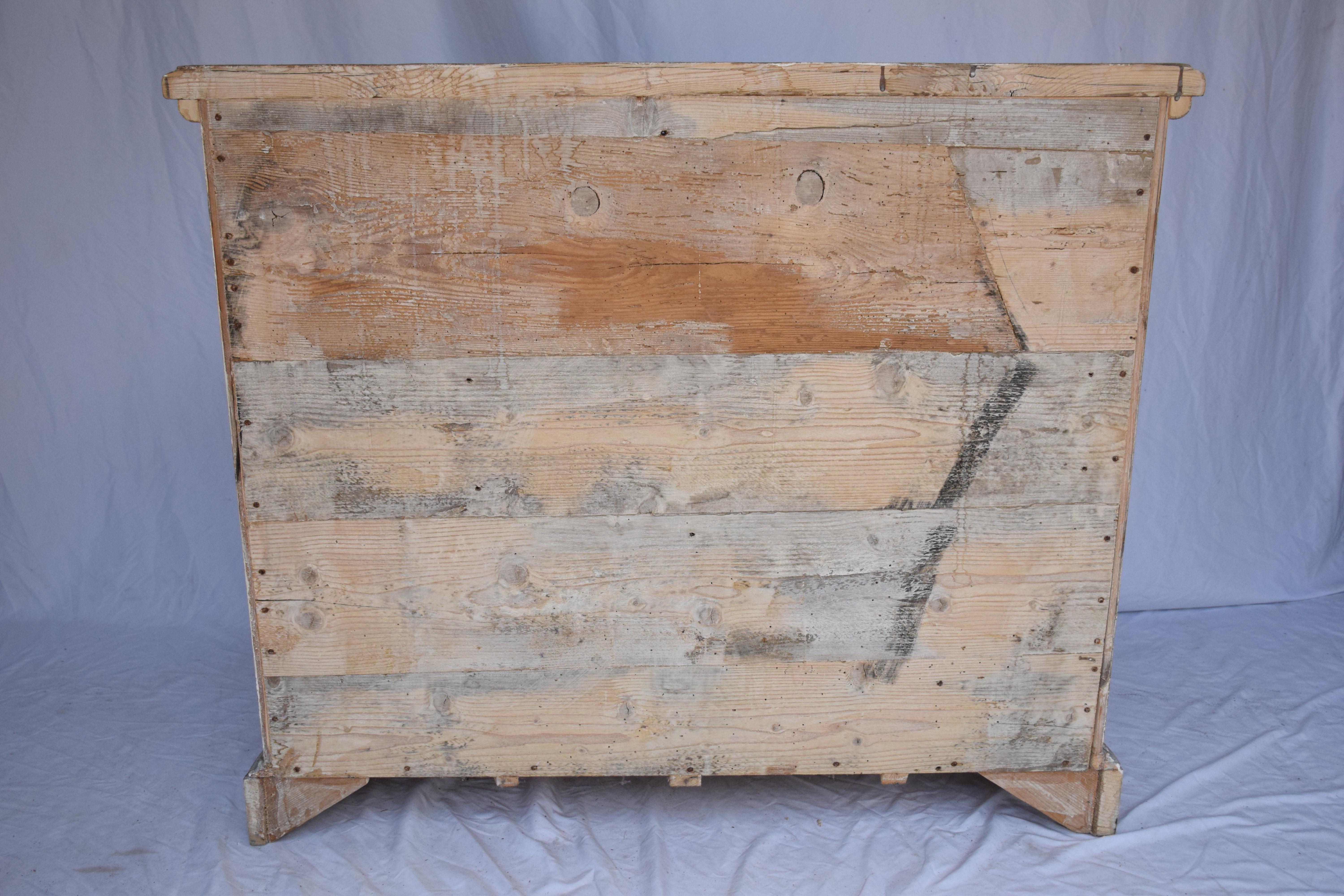 Italian Painted Demi Lune Cabinet For Sale 4