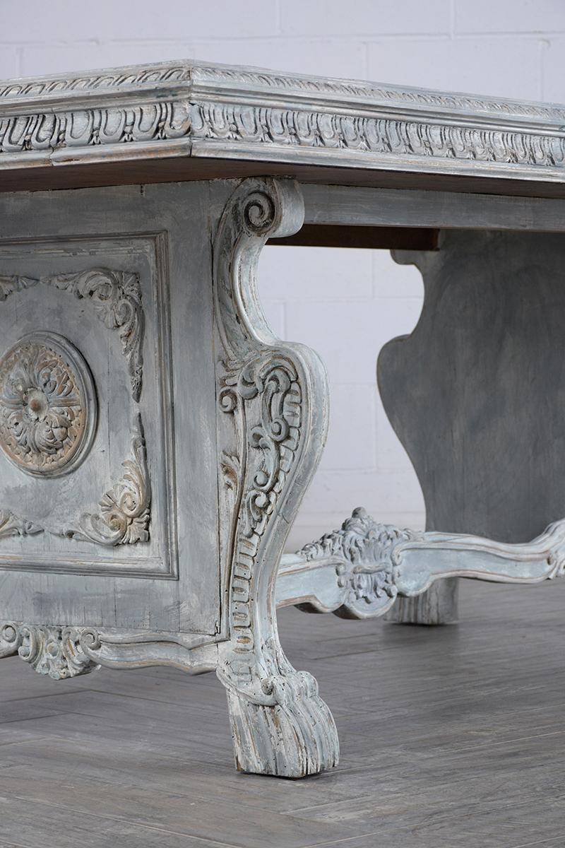 Wood 20th Century Italian Baroque Dining Table