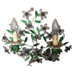 Italienische bemalte Blumen-Wandleuchten