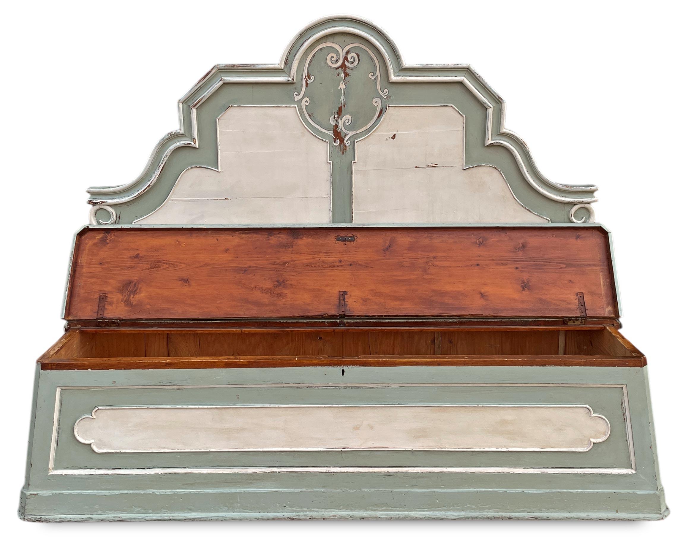 Banc d'entrée italien peint - 19ème siècle en vente 8