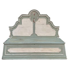 Italian Painted Hall Bench - 19th Century