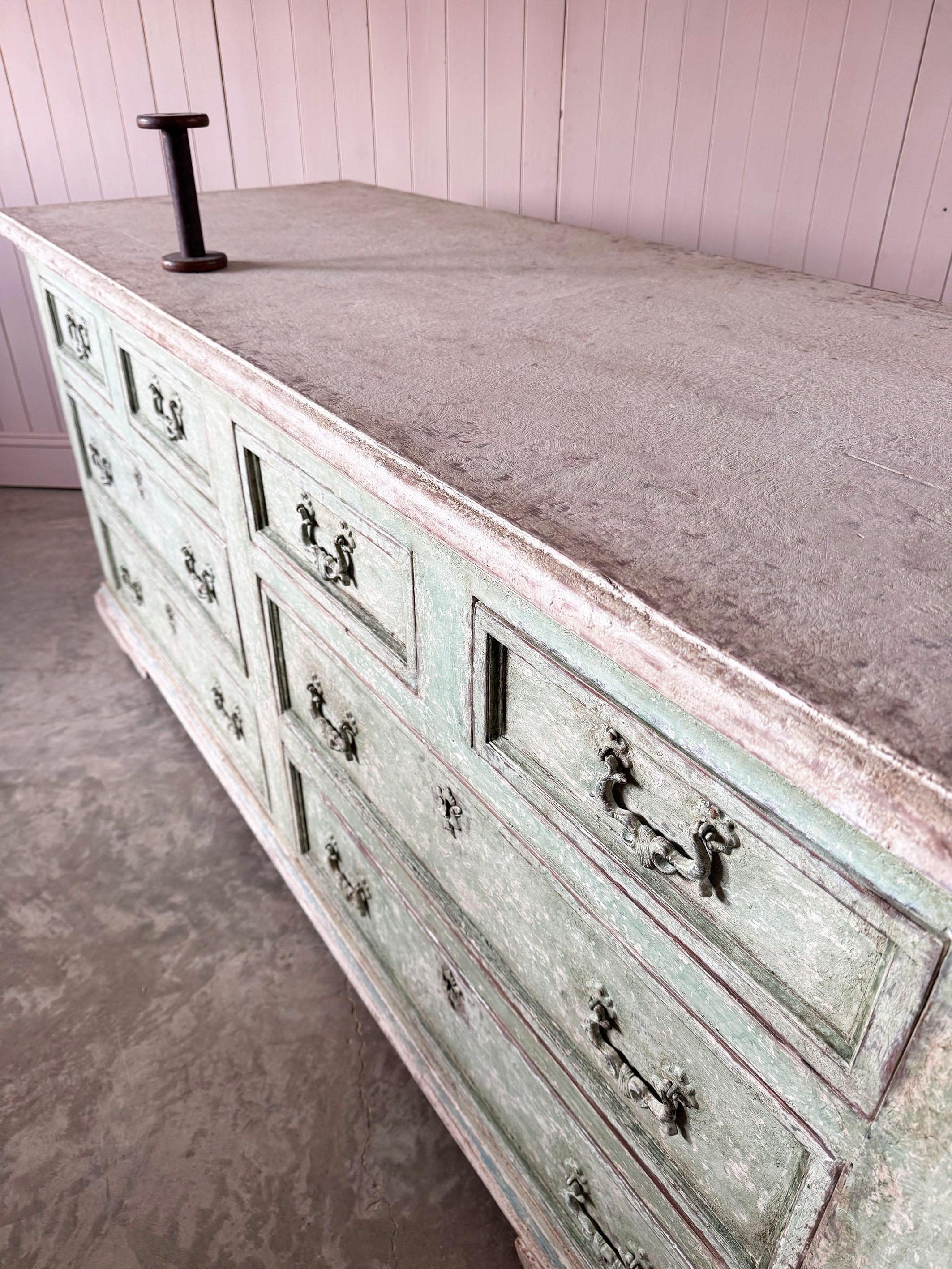 Italian Painted Kitchen Island For Sale 6