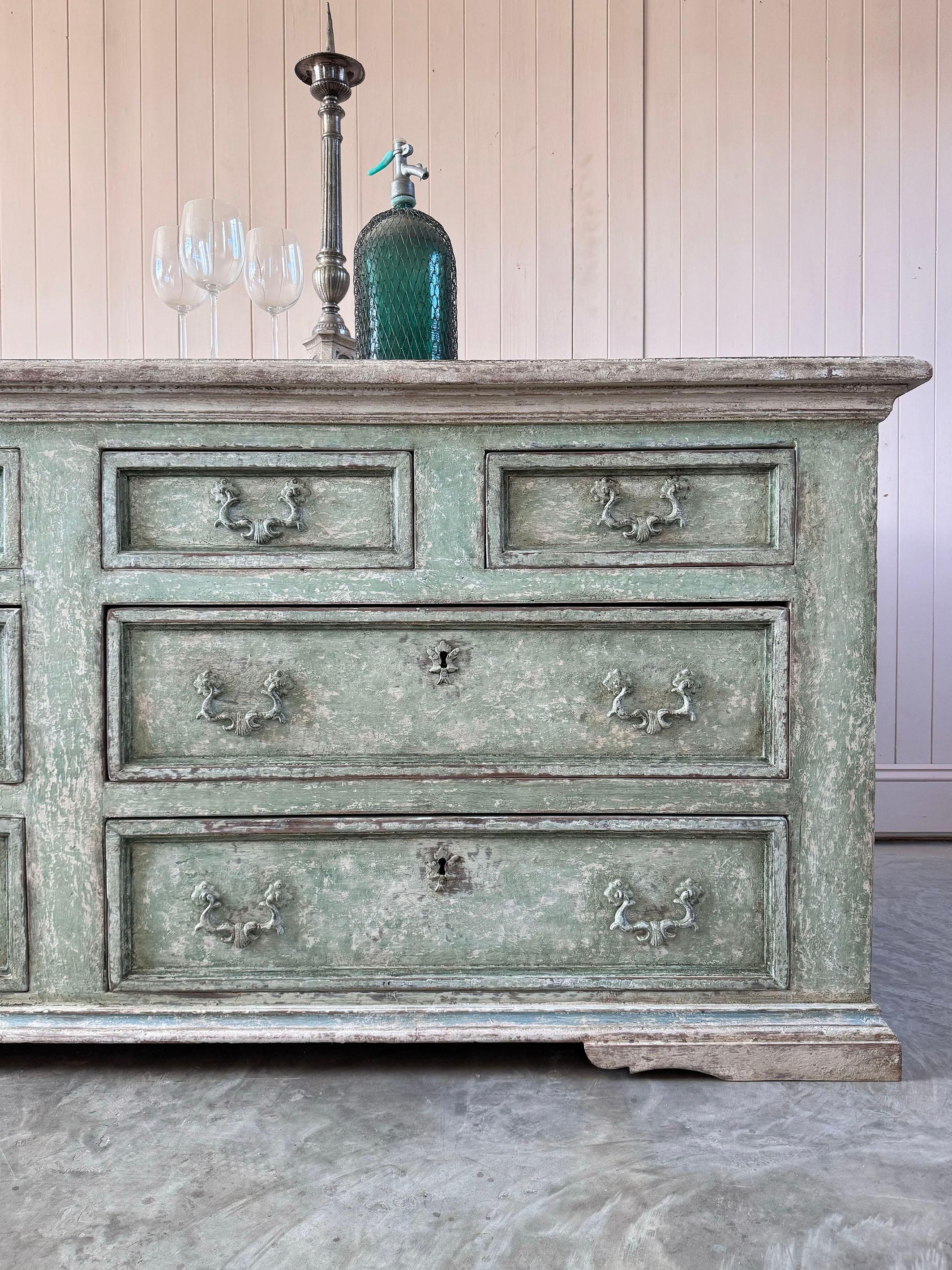 Italian Painted Kitchen Island For Sale 11