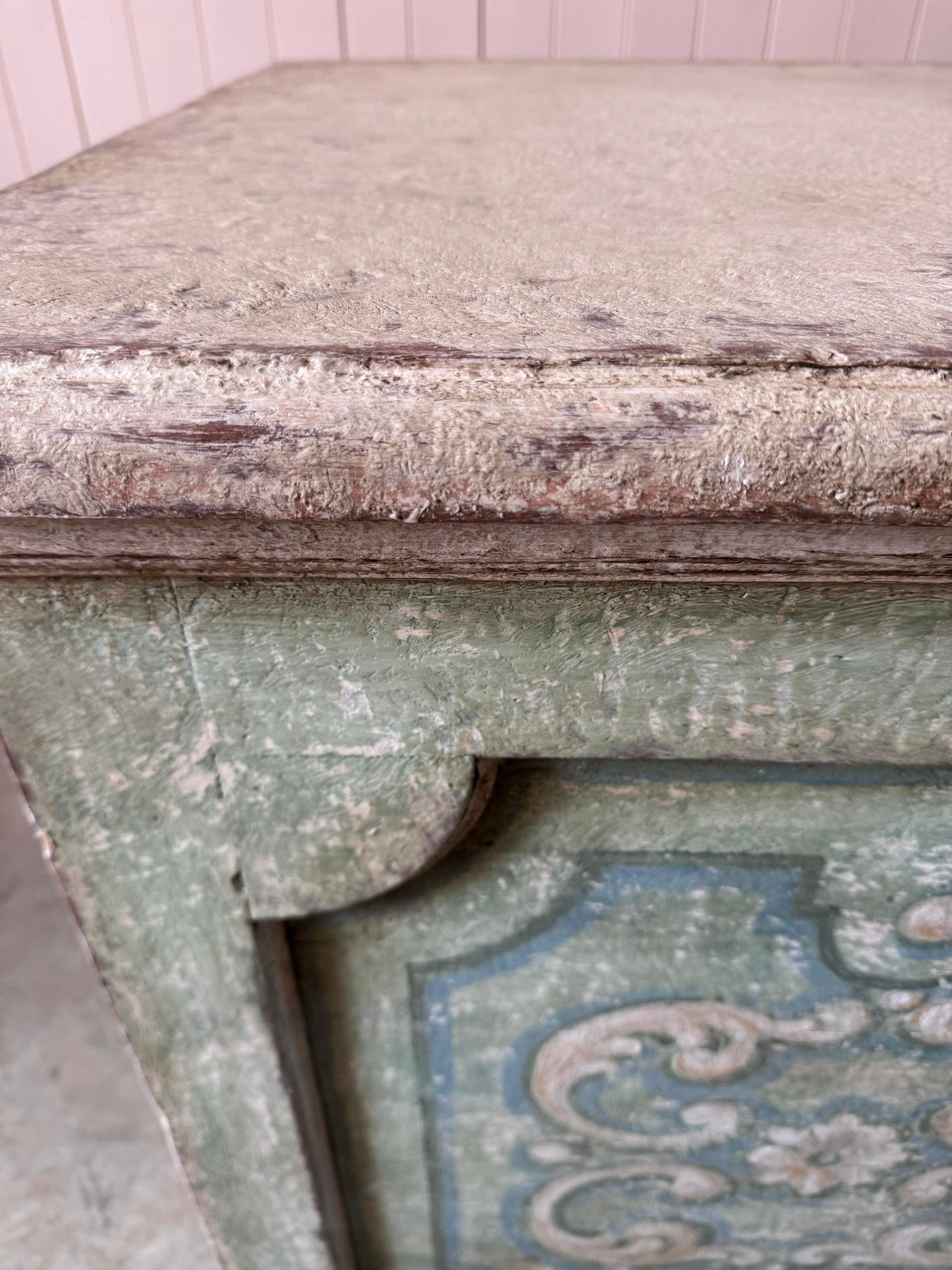 Italian Painted Kitchen Island For Sale 1