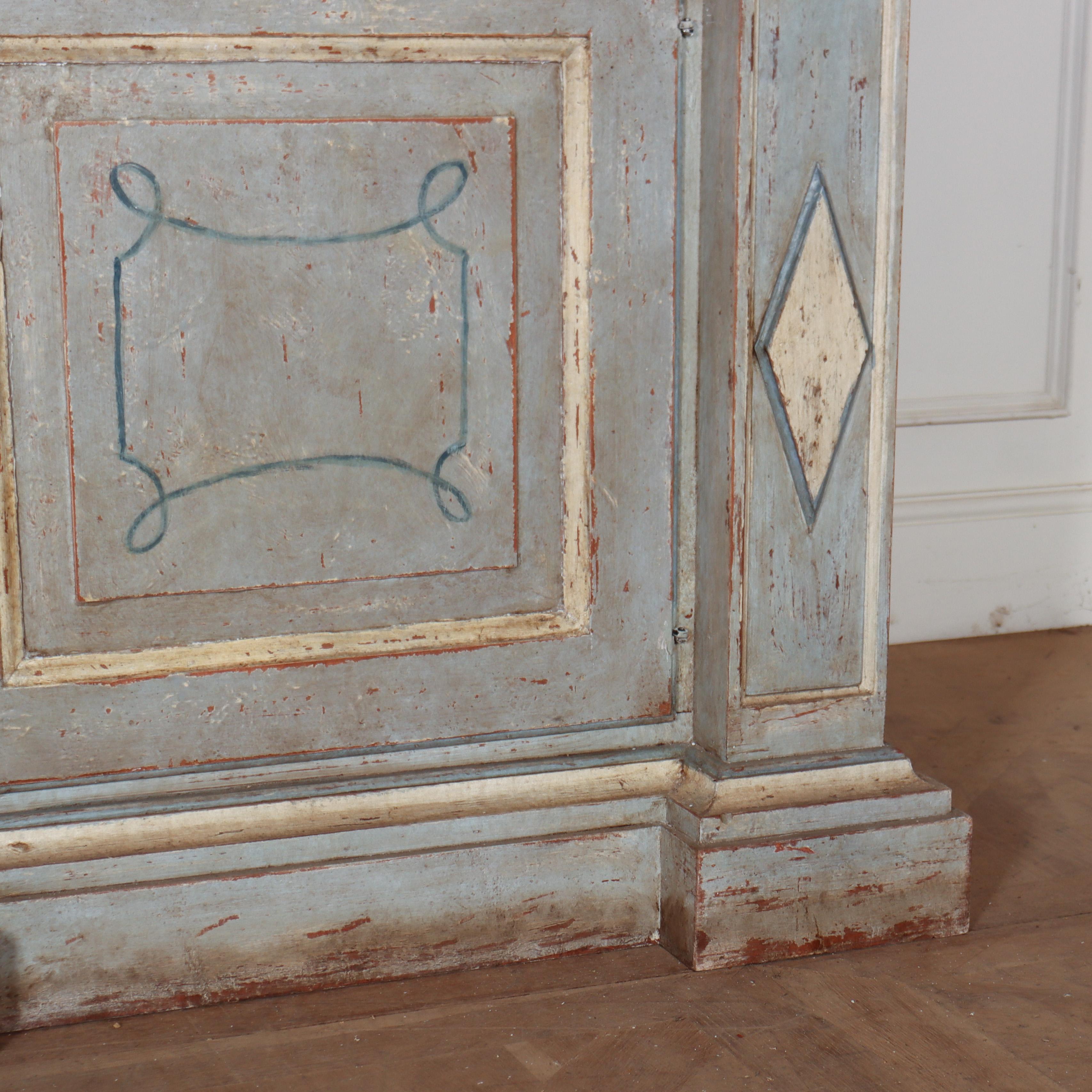 Italian Painted Library Bookcase For Sale 2