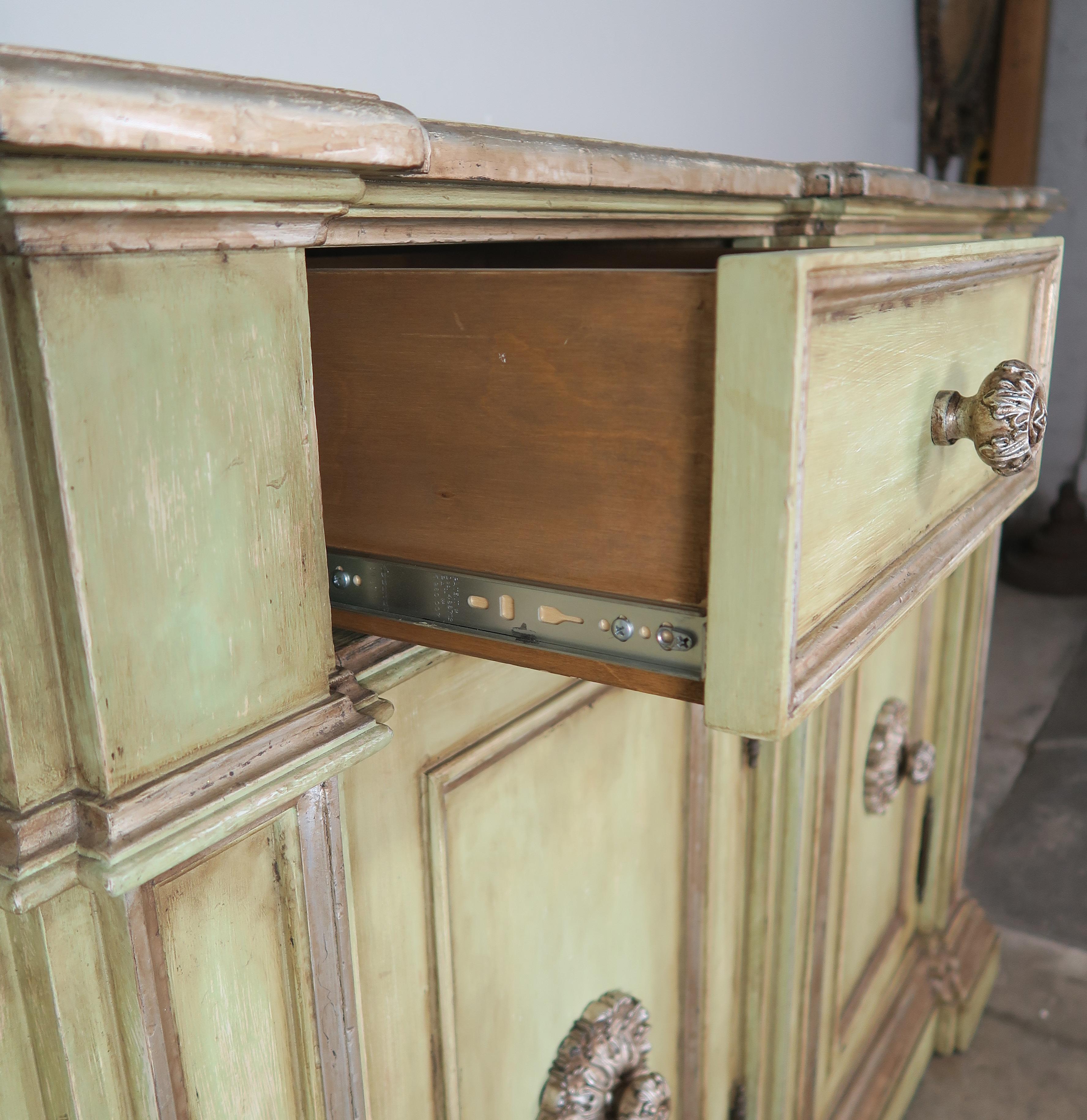 Italian Painted Neoclassical Style Painted and Credenza 3
