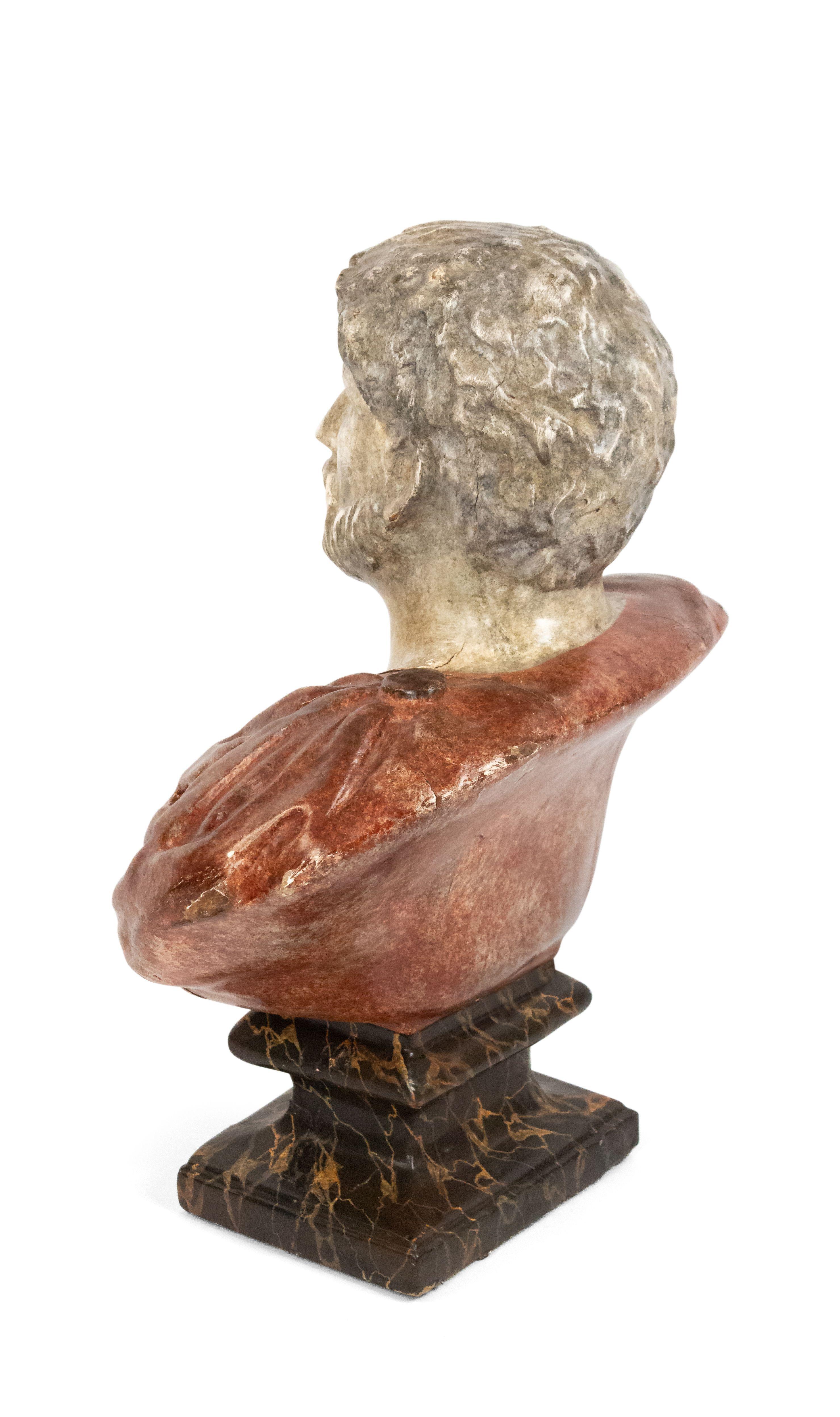 Busto de emperador romano pintado a la italiana en venta 1