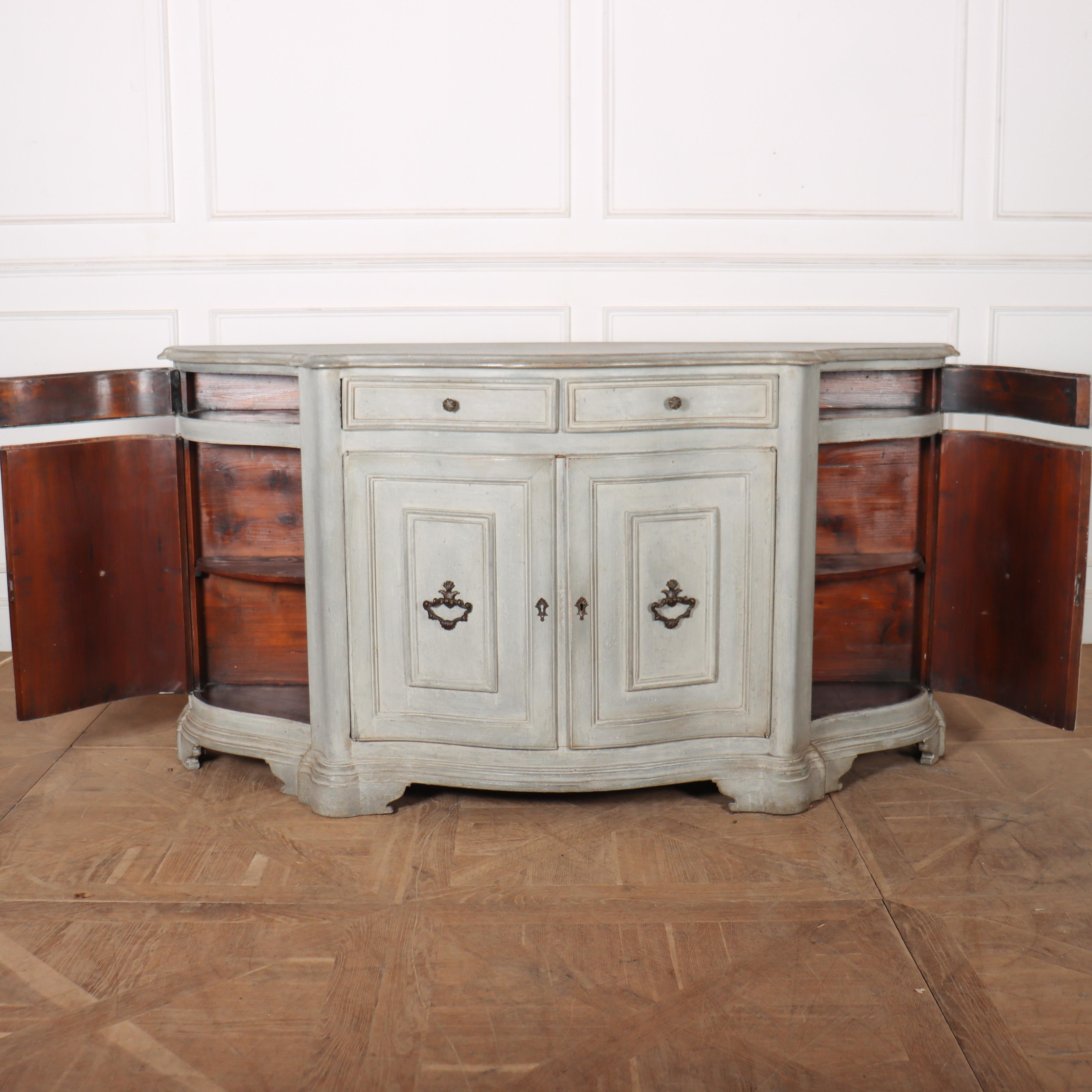 Italian Painted Serpentine Sideboard For Sale 2