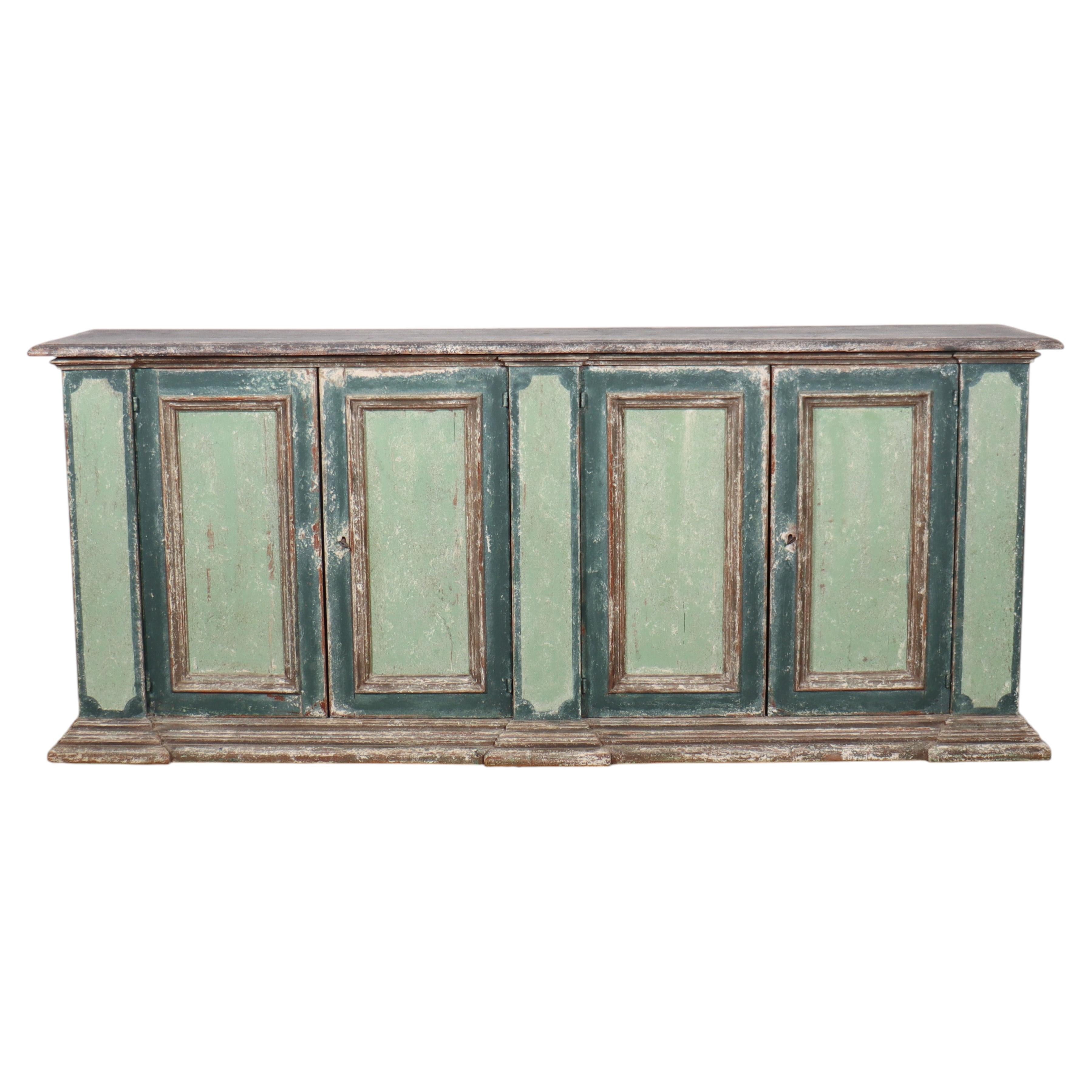 Italian Painted Side Cabinet
