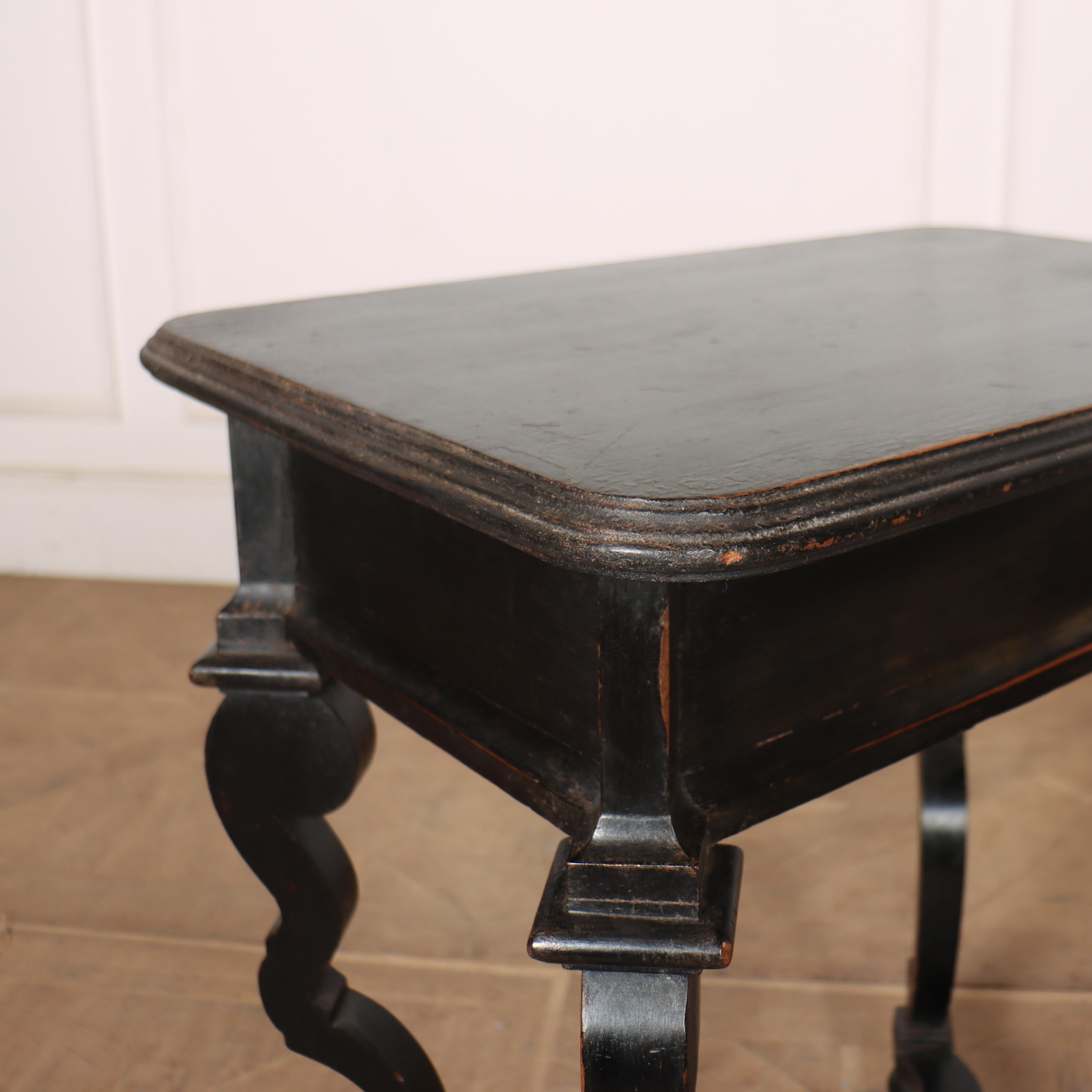 19th Century Italian Painted Side Table For Sale