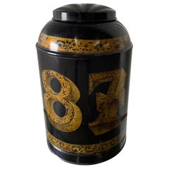 Boîte à thé italienne peinte