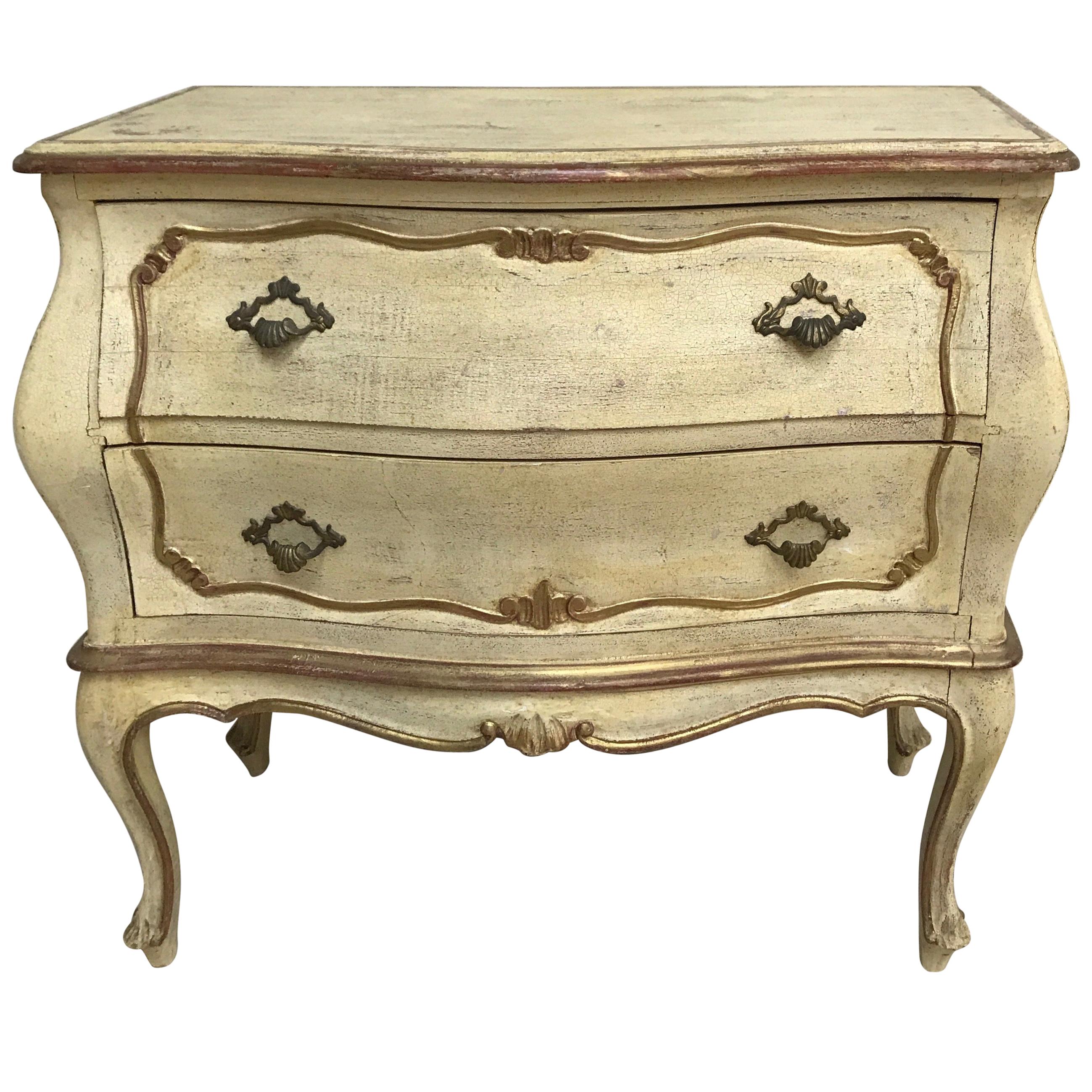Italian Painted Two-Drawer Commode