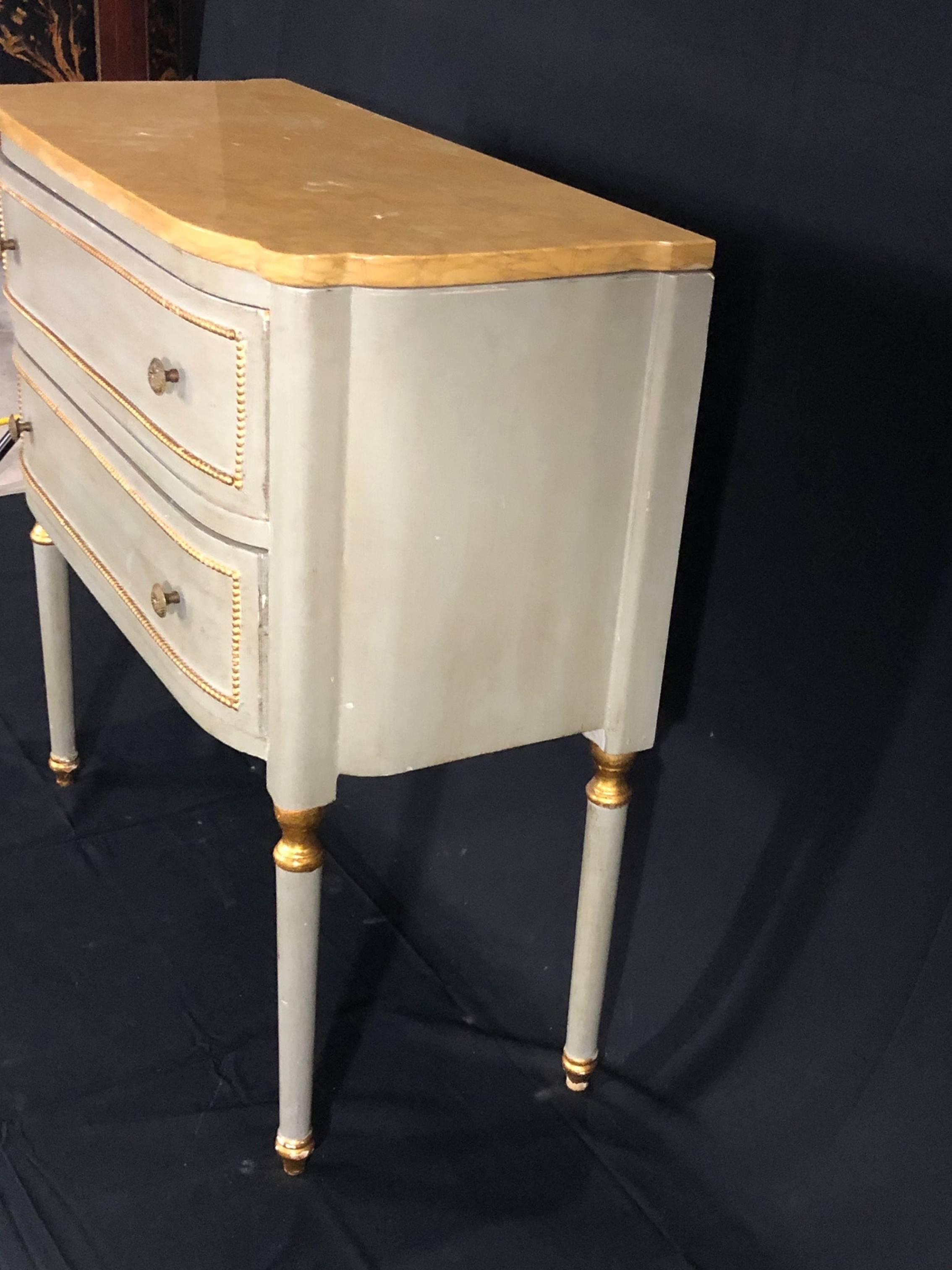Italian Painted Two-Drawer Gustavian Style Commode Chest of Drawers 3