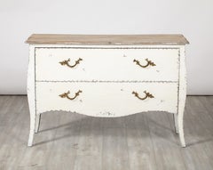 Italian Painted Two-Drawer Rococo Commode