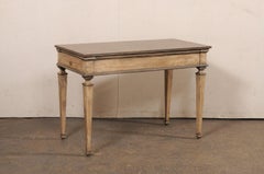 Italian Painted Wood Console Table (w/Side Drawers at Each Far End!)